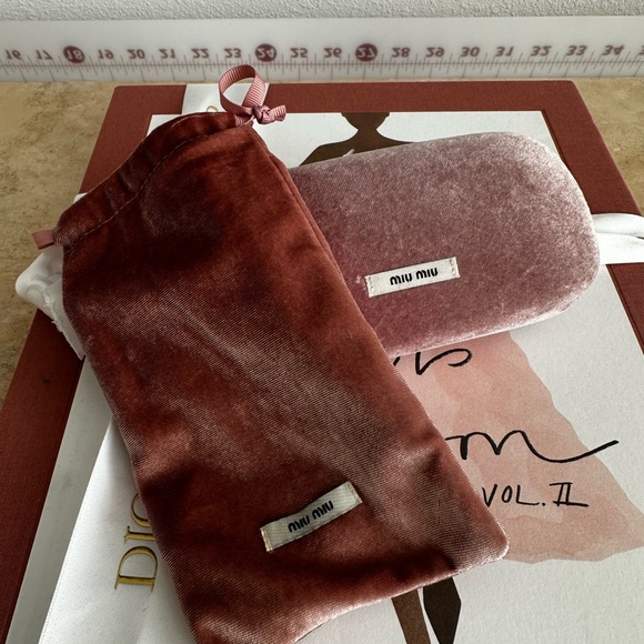 Miu Miu Tortoise Shell Sunglasses with Velvet Case - Picture 7 of 8